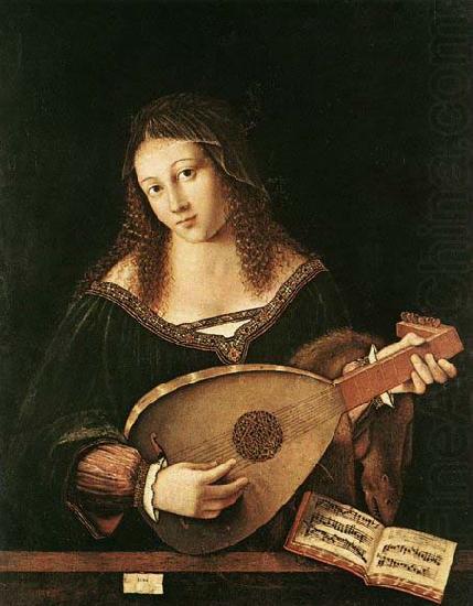 Woman Playing a Lu, BARTOLOMEO VENETO